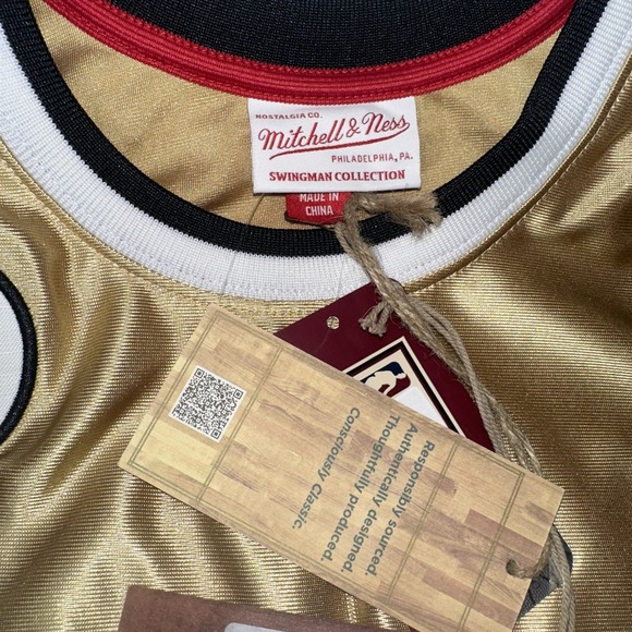75th Gold Swingman Bill Walton Trail Blazers Jersey NWT Small - Picture 3 of 8